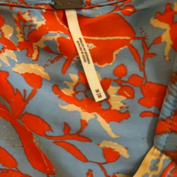 free People size M Floral Patterned Blouse - Picture 2 of 4